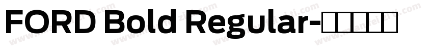 FORD Bold Regular字体转换